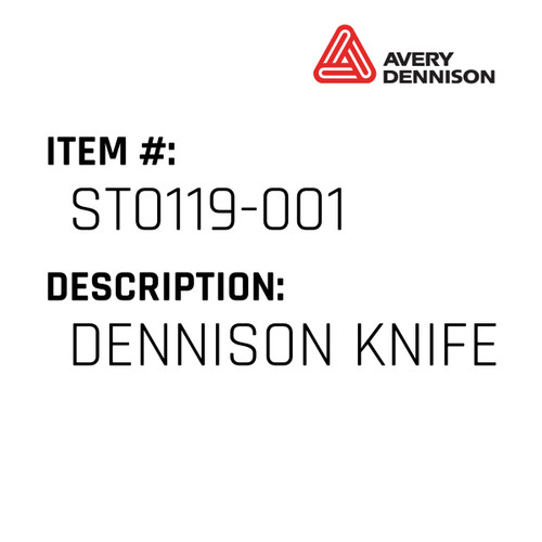 Dennison Knife - Avery-Dennison #ST0119-001