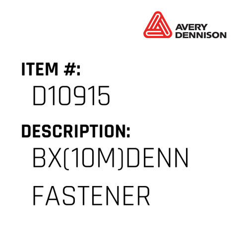 Bx(10M)Denn Fastener - Avery-Dennison #D10915