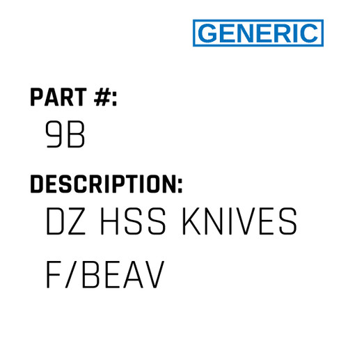 Dz Hss Knives F/Beav - Generic #9B