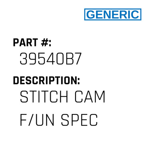 Stitch Cam F/Un Spec - Generic #39540B7