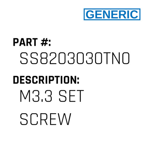 Generic Parts - Embroidery Machine Parts & Supplies - Parts for