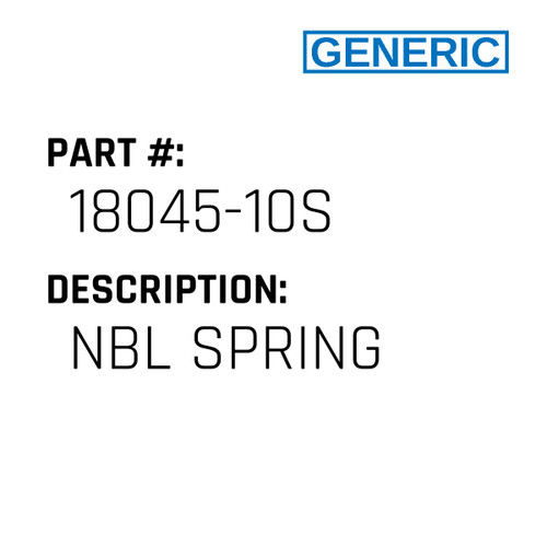 Nbl Spring - Generic #18045-10S