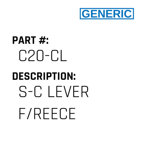 S-C Lever F/Reece - Generic #C20-CL