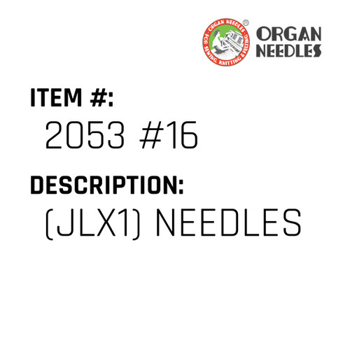 (Jlx1) Needles - Organ Needle #2053 #16