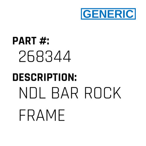 Ndl Bar Rock Frame - Generic #268344