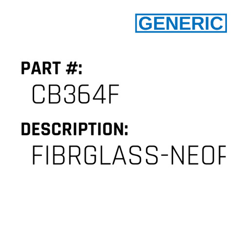 Fibrglass-Neopr Belt - Generic #CB364F