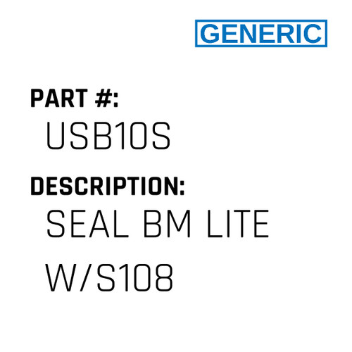 Seal Bm Lite W/S108 - Generic #USB10S
