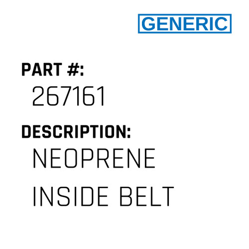 Neoprene Inside Belt - Generic #267161