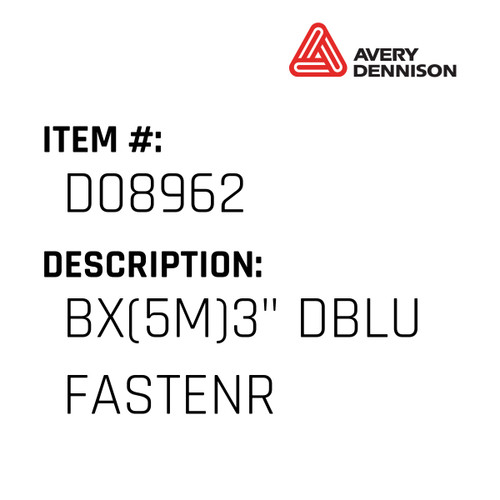 Bx(5M)3" Dblu Fastenr - Avery-Dennison #D08962