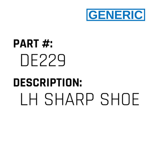 Lh Sharp Shoe - Generic #DE229