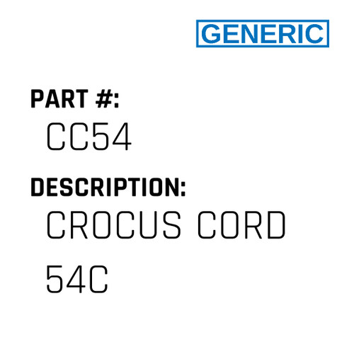 Crocus Cord 54C - Generic #CC54