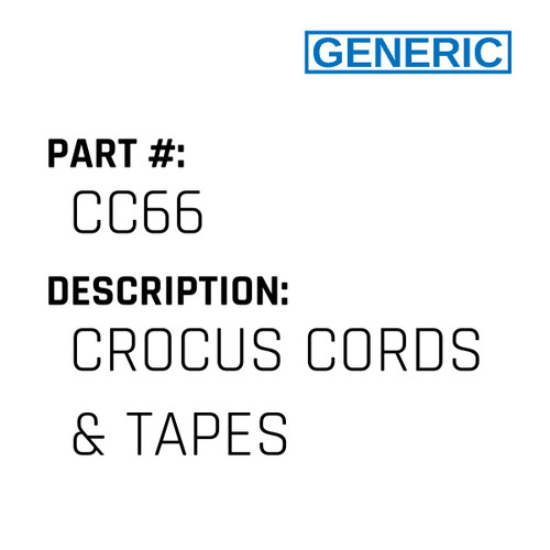 Crocus Cords & Tapes - Generic #CC66