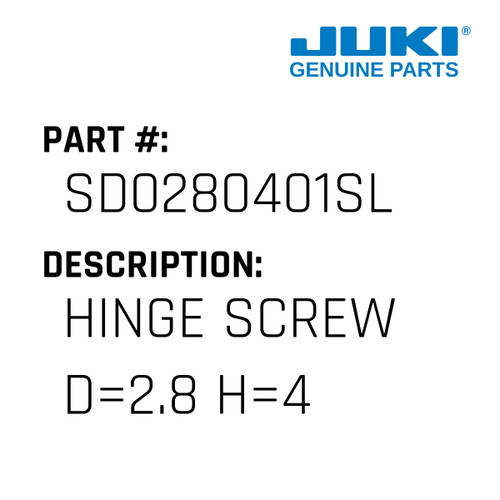 Hinge Spring - Juki #SD-0280401-SL
