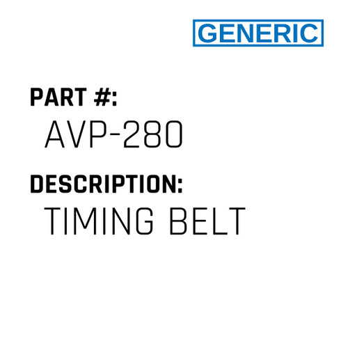 Timing Belt - Generic #AVP-280