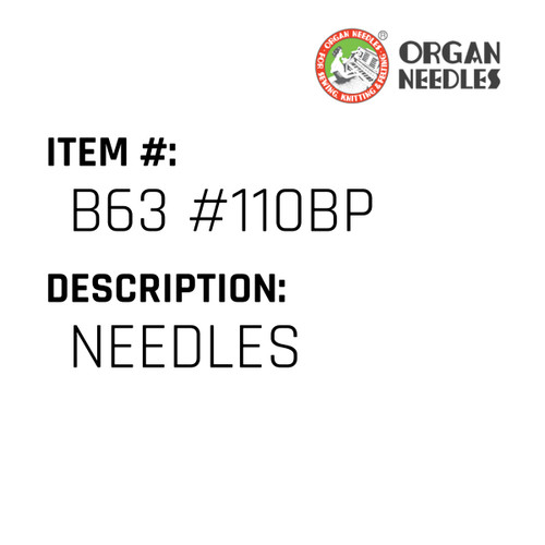 Needles - Organ Needle #B63 #110BP