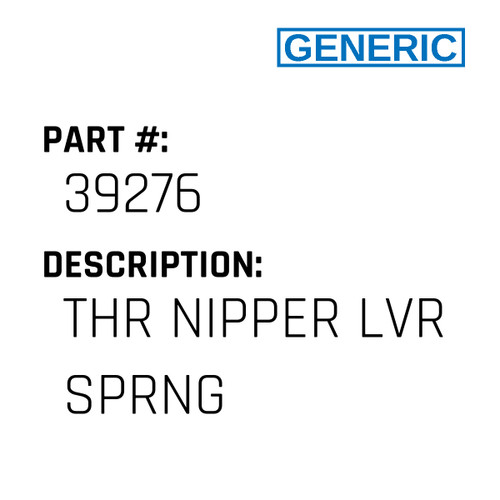 Thr Nipper Lvr Sprng - Generic #39276