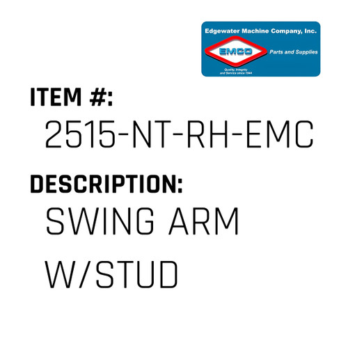 Swing Arm W/Stud - EMCO #2515-NT-RH-EMCO