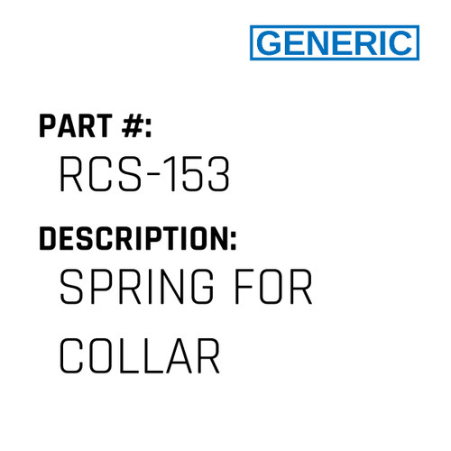 Spring For Collar - Generic #RCS-153