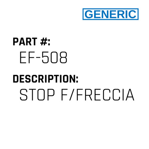 Stop F/Freccia - Generic #EF-508