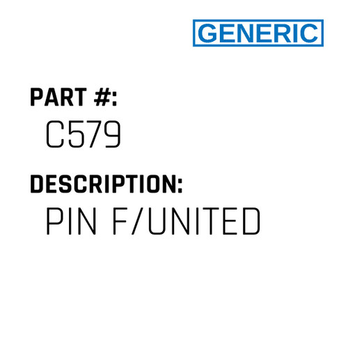 Pin F/United - Generic #C579