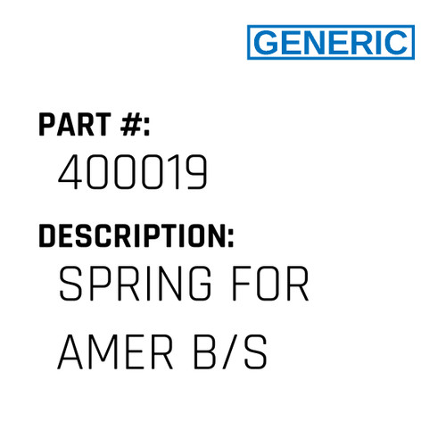 Spring For Amer B/S - Generic #400019