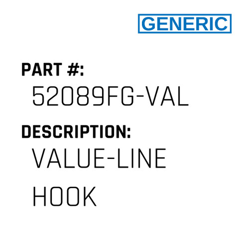 Value-Line Hook - Generic #52089FG-VAL