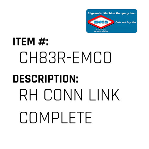 Rh Conn Link Complete - EMCO #CH83R-EMCO