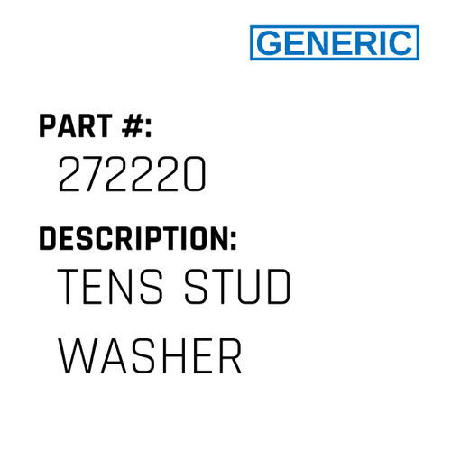 Tens Stud Washer - Generic #272220