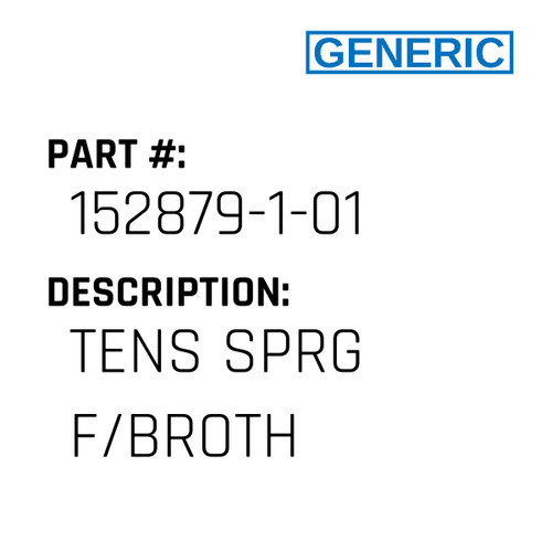 Tens Sprg F/Broth - Generic #152879-1-01