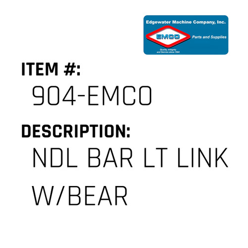 Ndl Bar Lt Link W/Bear - EMCO #904-EMCO