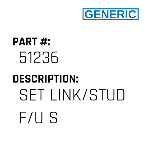 Set Link/Stud F/U S - Generic #51236