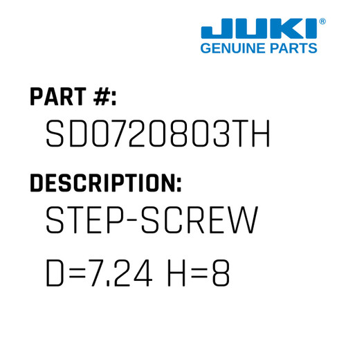 Step Screw - Juki #SD0720803TH