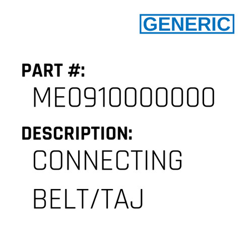 Connecting Belt/Taj - Generic #ME0910000000
