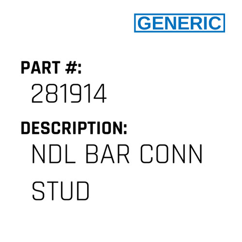 Ndl Bar Conn Stud - Generic #281914