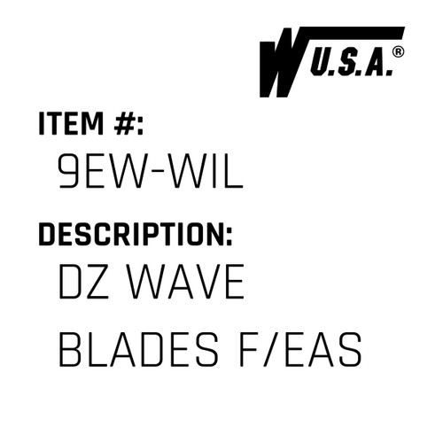 Dz Wave Blades F/Eas - Wilson #9EW-WIL