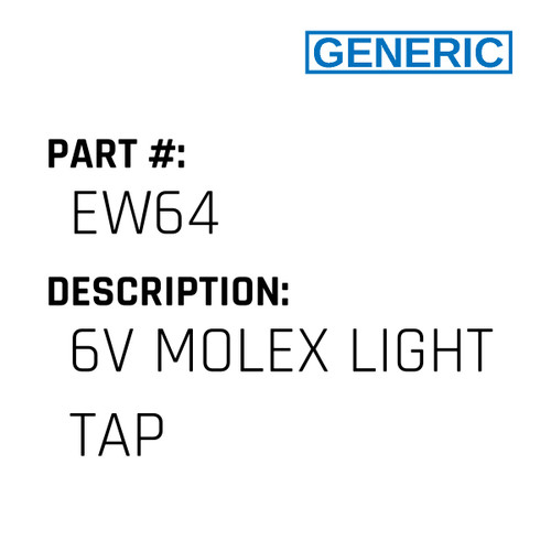 6V Molex Light Tap - Generic #EW64