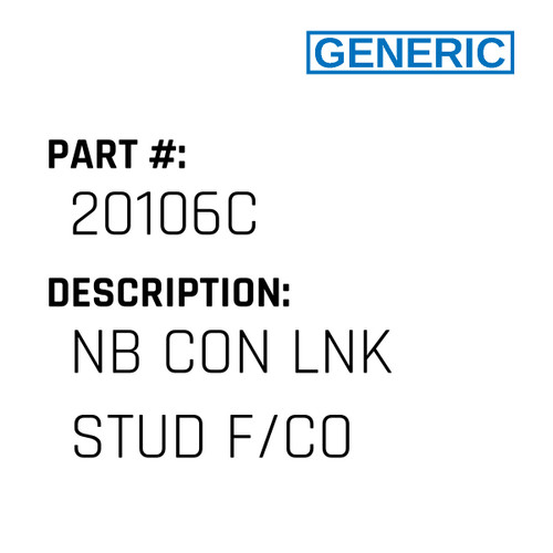 Nb Con Lnk Stud F/Co - Generic #20106C