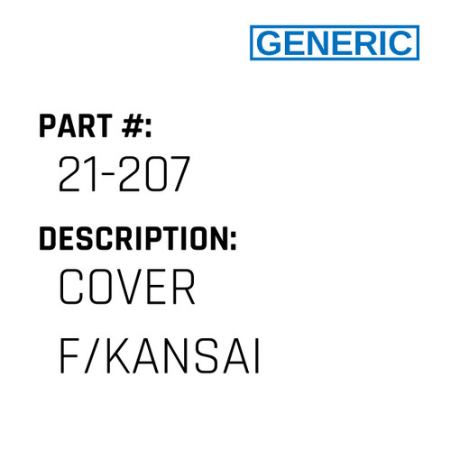 Cover F/Kansai - Generic #21-207