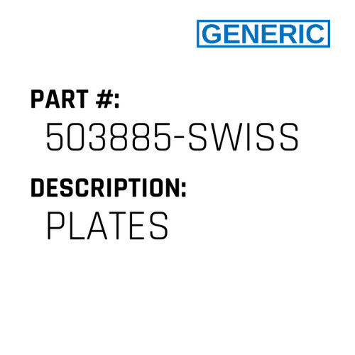 Plates - Generic #503885-SWISS