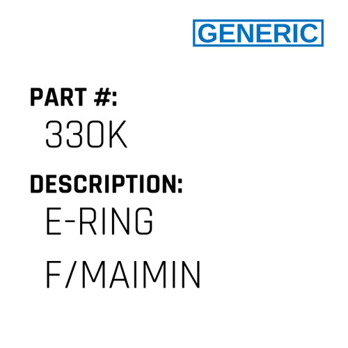 E-Ring F/Maimin - Generic #330K