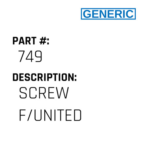 Screw F/United - Generic #749