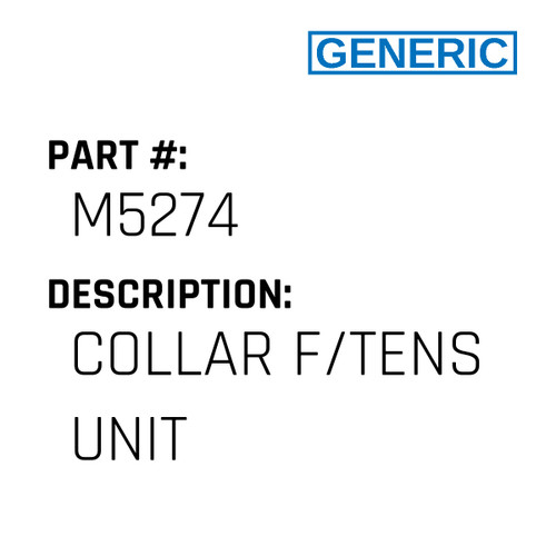 Collar F/Tens Unit - Generic #M5274