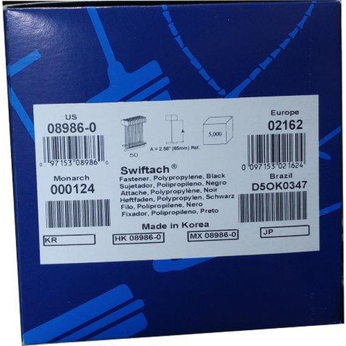 Box(5M)3 Blk Fastenr - Avery-Dennison #D08986