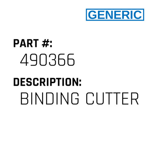 Binding Cutter - Generic #490366
