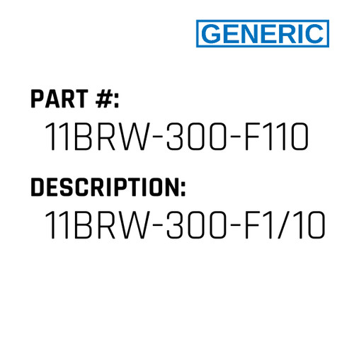 11Brw-300-F1/10 Resolver - Generic #11BRW-300-F110-EMCO