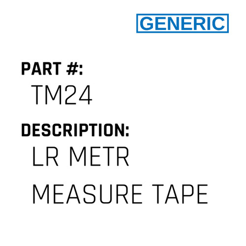 Lr Metr Measure Tape - Generic #TM24