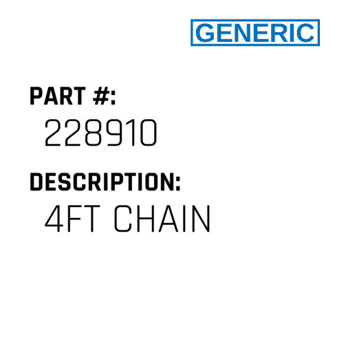 4Ft Chain - Generic #228910