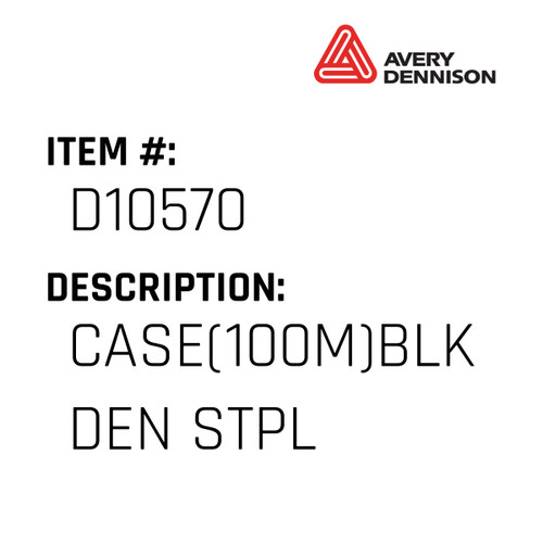 Case(100M)Blk Den Stpl - Avery-Dennison #D10570