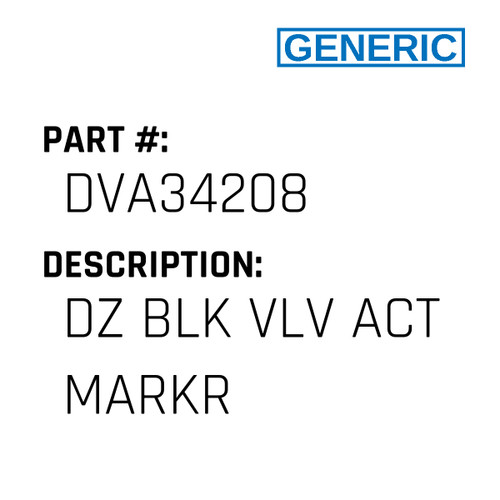 Dz Blk Vlv Act Markr - Generic #DVA34208
