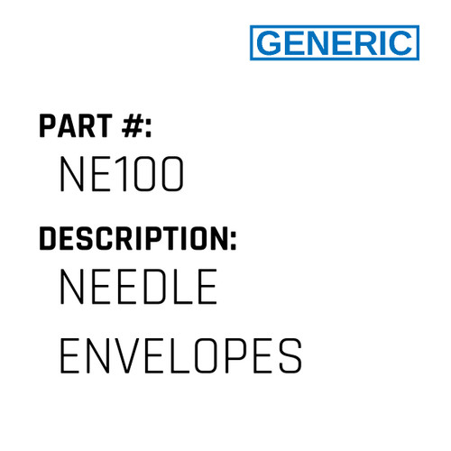 Needle Envelopes - Generic #NE100